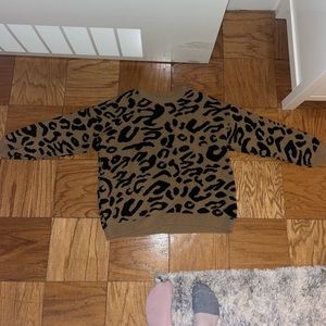 Cheetah print sweater